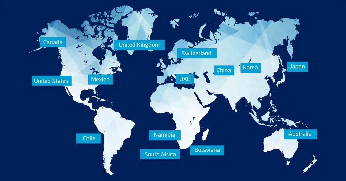 Global presence map