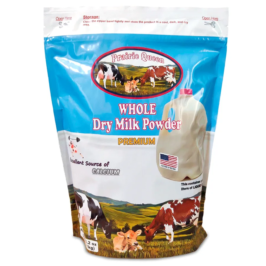 Whole milk powder bag front