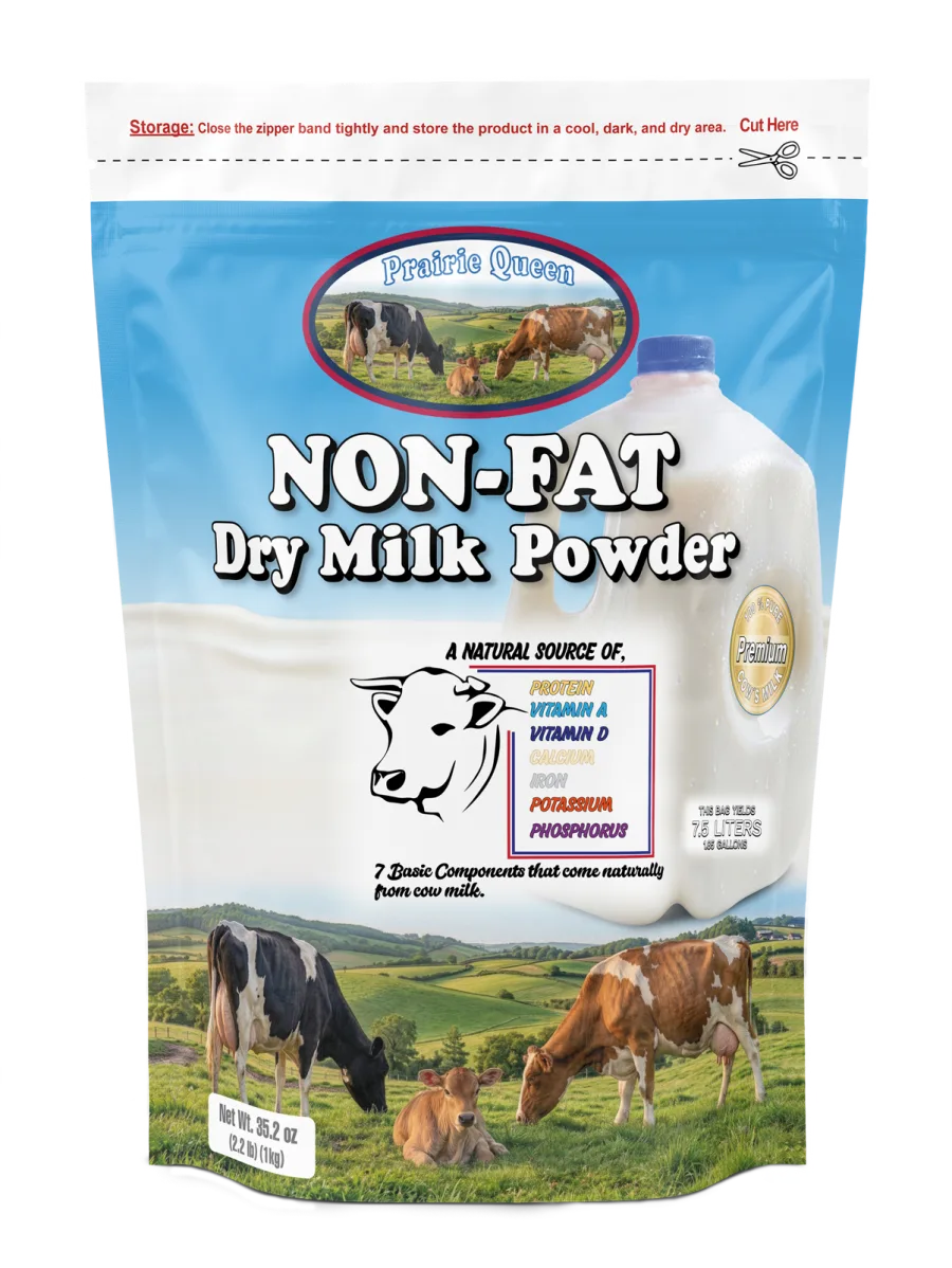 Prairie Queen non-fat milk powder English bag