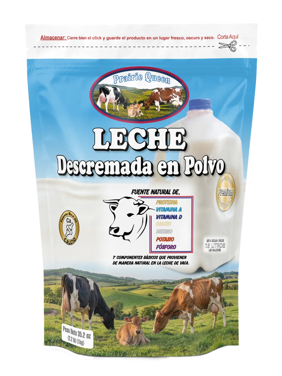 Non-fat milk powder Spanish front