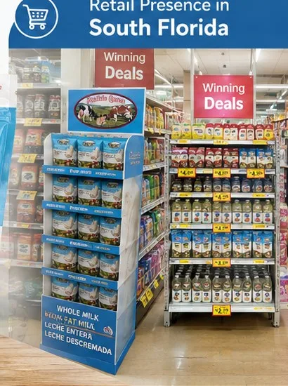Prairie Queen retail display in South Florida